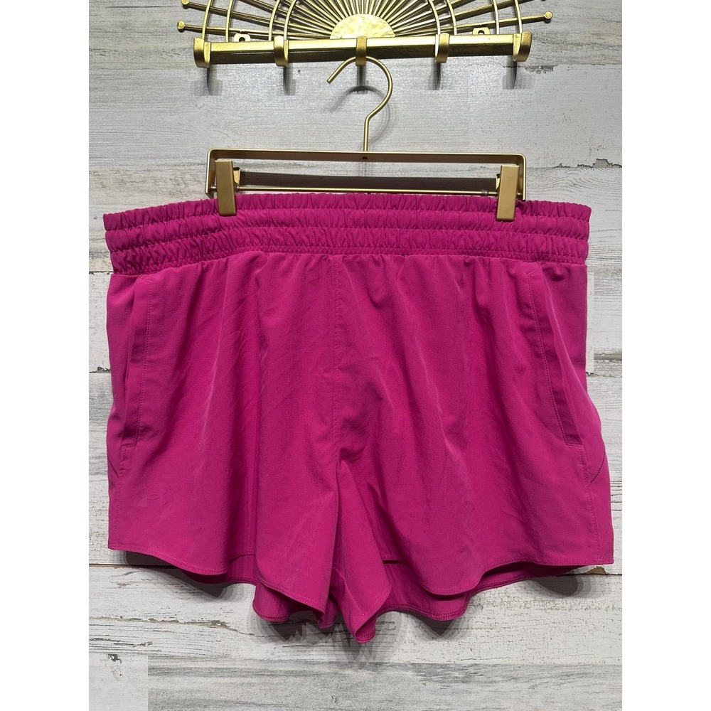 Under Armour Running Shorts Womens XL Pink Activewear EUC